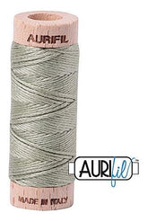 Aurifil Mako Cotton 6-Strand Floss 16 m 18 yd. spool - 2902 Light Laurel Green